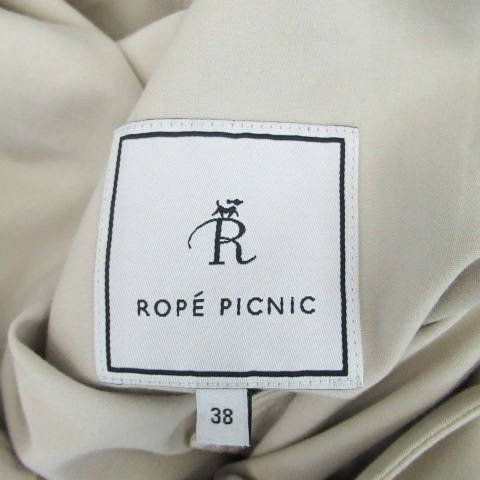 ロペピクニック ROPE Picnic トレンチコート スプリングコート ベスト ロング丈 2way 38 ベージュ /HO9 レディース_画像5
