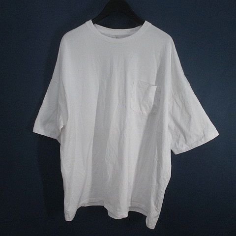 ダファー Duffer 半袖 カットソー Tシャツ XL 白系 ホワイト 胸ポケット 綿 コットン メンズ_画像1