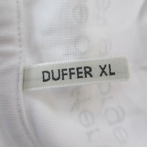 ダファー Duffer 半袖 カットソー Tシャツ XL 白系 ホワイト 胸ポケット 綿 コットン メンズ_画像3