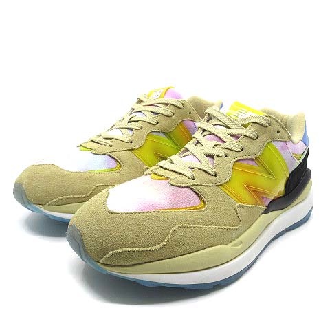 ニューバランス NEW BALANCE アトモス コラボ M5740AT スニーカー 57/40 Canary Yellow カナリイエロー 27.5cm 美品 メンズ