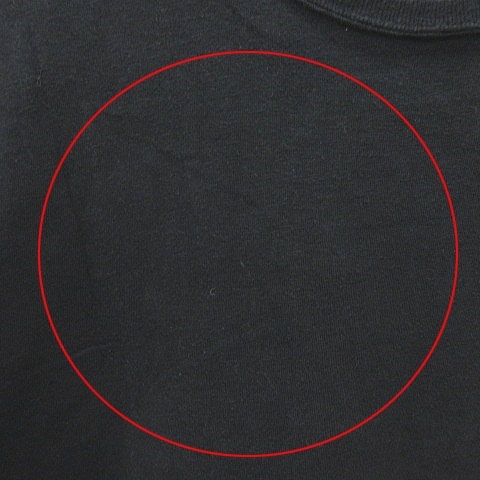スタンダード STANDARD Tシャツ カットソー クルーネック ワンポイント 半袖 S 黒 ブラック 白 ホワイト /MS メンズ_画像8