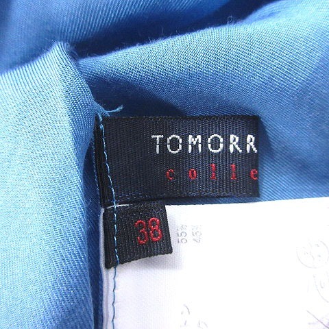 トゥモローランドコレクション TOMORROWLAND collection ブラウス ボートネック 半袖 38 青 ブルー /MS レディース_画像5