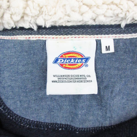 ディッキーズ Dickies ニットパーカー ジャケット ミドル丈 ジップアップ 刺繍 M ネイビー 紺 /YM29 メンズ_画像5