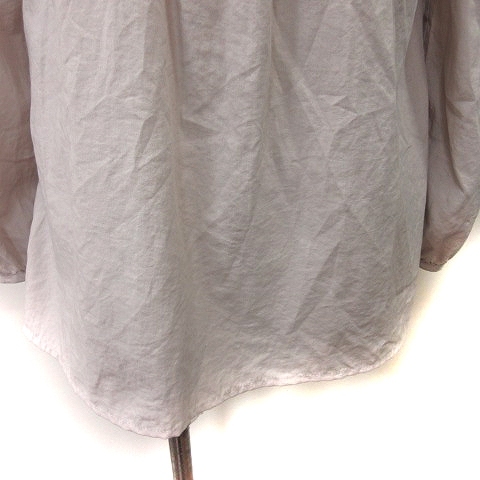  Gaminerie gaminerie рубашка блуза длинный рукав оборка M бежевый /YI женский 