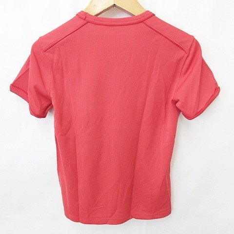 未使用品 ユニクロ UNIQLO スポーツ ウエア Tシャツ 2枚セット 半袖 Vネック テープ ドライ メッシュ 赤 オレンジ レッド S メンズ_画像5