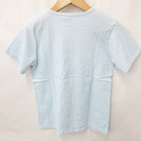未使用品 Double focus Tシャツ 2枚 半袖 丸首 企業コラボ Kabaya さくさくぱんだ コクヨ Campus プリント イラスト 綿 レッド ブルー S_画像8