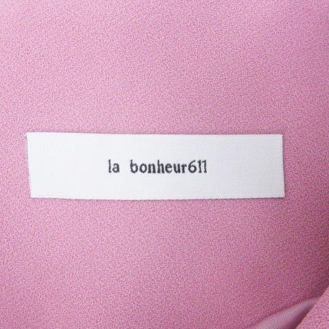 ルボヌール la bonheur611 ワンピース ひざ丈 七分袖 フリル ピンク レディース_画像8