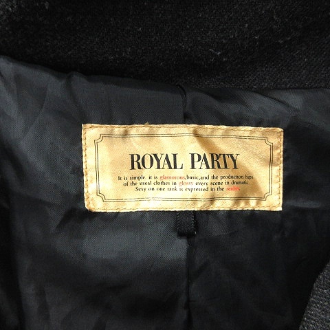 ロイヤルパーティー ROYAL PARTY ダウンコート ボリュームカラー 総裏地 38 チャコールグレー /AU ■MO レディース_画像6