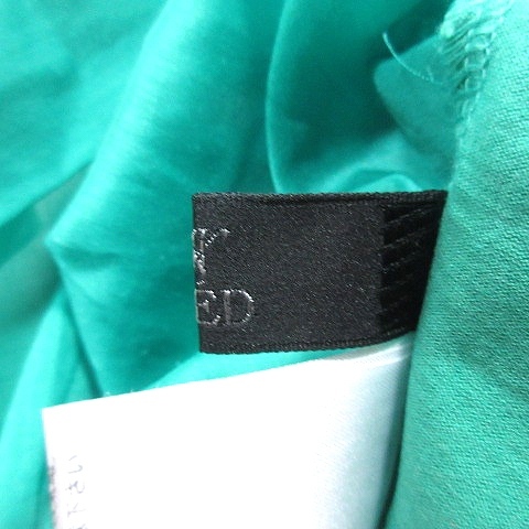  Ined INED shirt blouse no sleeve 9 green green /RT lady's 