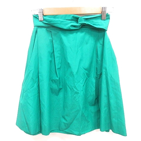  McAfee MACPHEE Tomorrowland skirt flair knee height waist Mark 34 green green /RT lady's 