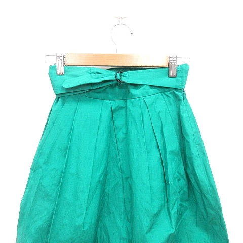  McAfee MACPHEE Tomorrowland skirt flair knee height waist Mark 34 green green /RT lady's 