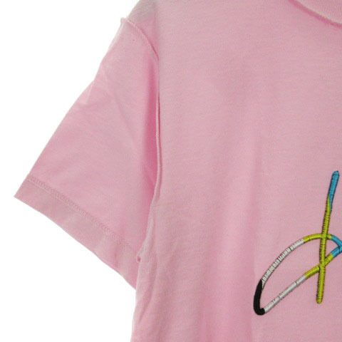 未使用品 BLOUSE by geoffrey J Finch 半袖 Tシャツ 刺繍 ピンク S 230821E メンズ_画像4