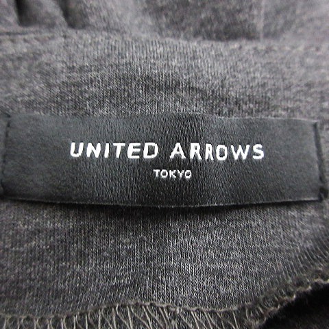 ユナイテッドアローズ UNITED ARROWS ニット カットソー 長袖 ドレープネック 薄手 無地 グレー トップス /BT レディース_画像6