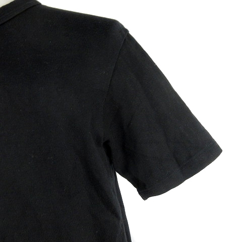 スティーブンアラン Steven Alan WORLD BASICS FOR Tシャツ カットソー 半袖 クルーネック 薄手 コットン 無地 3 黒 トップス メンズ_画像5