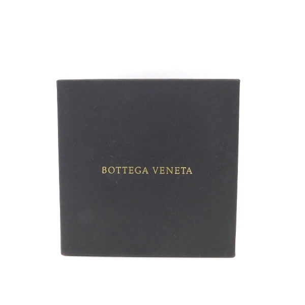 ボッテガヴェネタ BOTTEGA VENETA SV イントレチャートレザー サークル ピアス 黒 ブラック /MF ■OS レディース_画像8