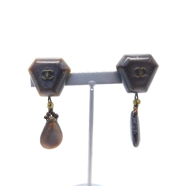 激安本物 シャネル 8438円 CHANEL ウッド ココマーク イヤリング 99A イヤリング