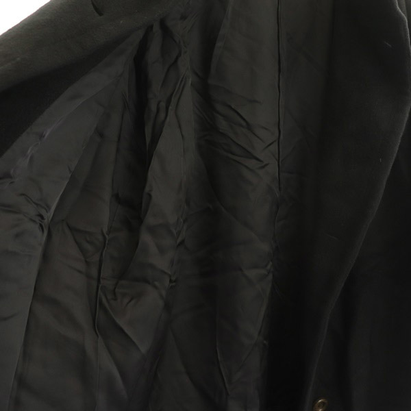 イヴサンローラン YVES SAINT LAURENT コート ロング ウール オーバーサイズ ヴィンテージ 34 黒 ブラック /MY ■GY99 レディース_画像7