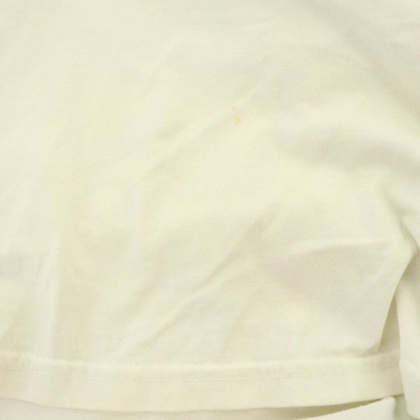 ステューシー STUSSY Tシャツ 半袖 クルーネック コットン ロゴプリント L アイボリー /MY ■GY18 メンズ_画像7