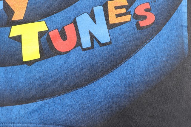 ヴィンテージ VINTAGE 90s LOONEY TUNES ALL OVER PRINT SPIRAL PROMO WILD OATS ルーニーテューンズ スパイラル Tシャツ キャラT アニメTの画像5