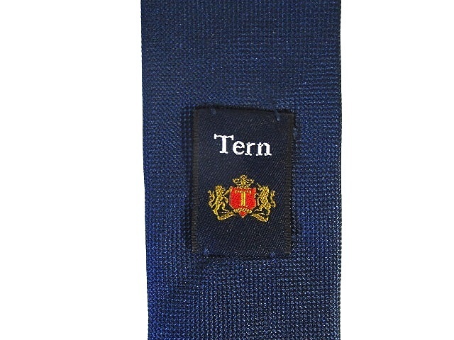 Tern ターン ネクタイ レギュラータイ ドット 総柄 ブルー系 シルク100 ZX メンズ_画像5