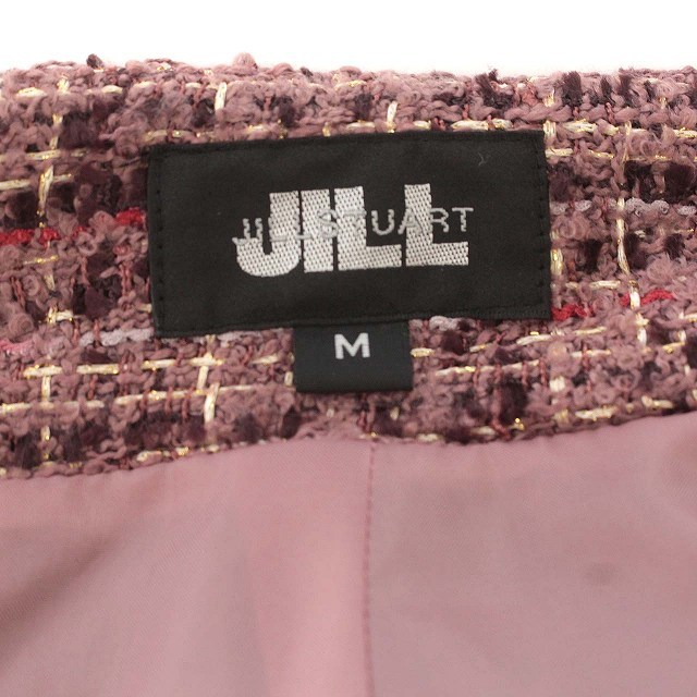 ジルバイジルスチュアート JILL by JILLSTUART ツイード スカート ひざ丈 M ピンク /☆G レディース_画像3