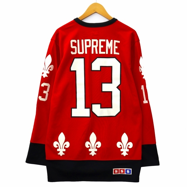 シュプリーム SUPREME 2013AW Fleur De Lis Hockey Top フルール・ド・リス ホッケー トップ XL RED(レッド) 国内正規品 メンズ