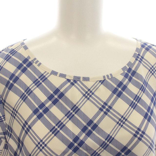  Brooks Brothers BROOKS BROTHERS Red Fleece One-piece short sleeves check 2 M blue white /*G lady's 