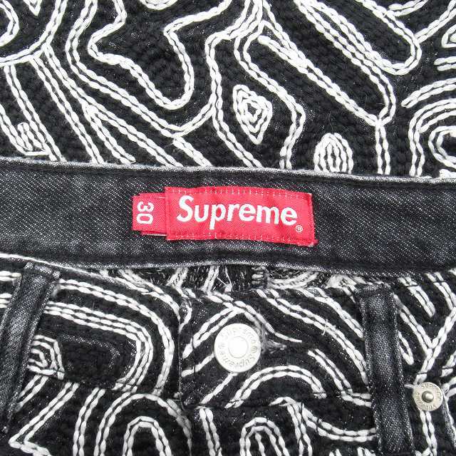 美品 22ss シュプリーム SUPREME 刺繍 チェーンステッチ 美品 22ss シュプリーム SUPREME 刺繍 チェーンステッチ
