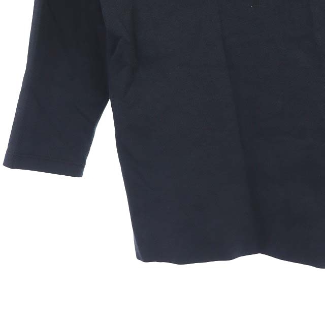 ドゥクラッセ DoCLASSE コットン カットソー Tシャツ 七分袖 ラウンドネック M 紺 ネイビー /ES ■OS レディース_画像5