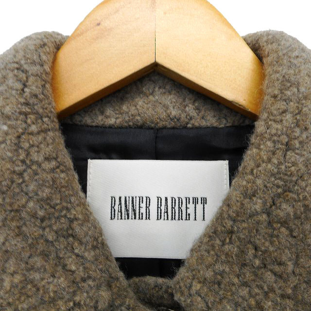  Banner Barrett Banner Barrett жакет внешний вязаный отложной воротник общий подкладка шерсть . укороченные брюки 38 чай Brown /NT20 женский 