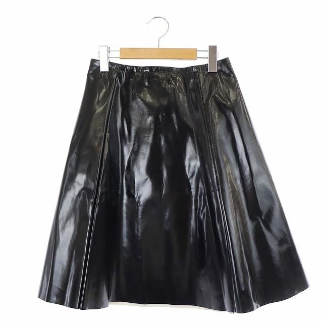  Prada PRADA flair юбка колени длина 38 чёрный черный /AA #OS #SH женский 