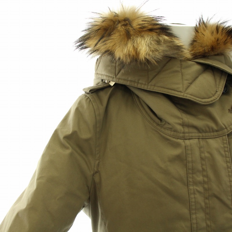 ウールリッチ WOOLRICH スカーレットパーカー 3wayモッズコート アウター フード ラクーンファー ライナー付き S カーキ /YT レディース_画像6