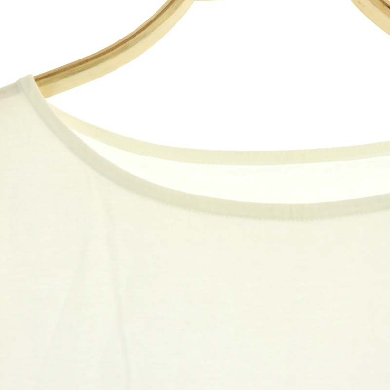 シップス SHIPS colors スリーブフリル Tシャツ カットソー 半袖 白 ホワイト /AA ■OS レディースの画像7