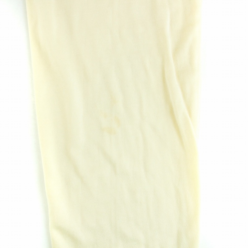 ジョルジオアルマーニ GIORGIO ARMANI カットソー ロンT 長袖 ハーフボタン 絹 シルク 薄手 大きいサイズ 44 XXL ベージュ_画像9