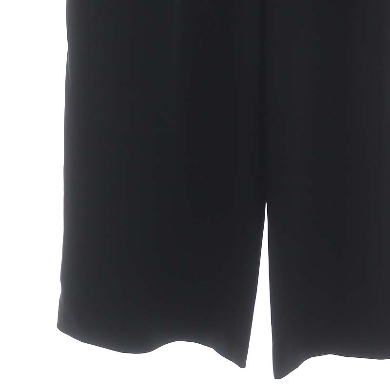  Dress Terior DRESSTERIOR satin wide pants tuck flair zipper fly 38 black black /DO #OS lady's 