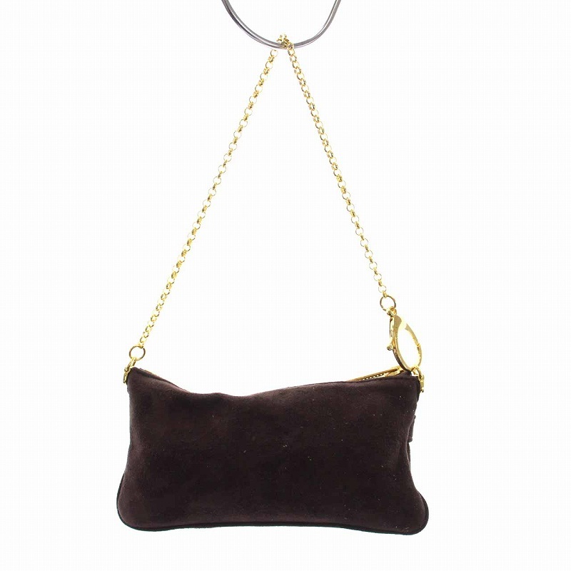 si-tapa Ran TIKKA sita parantican back chain clutch handbag tea Brown Gold /YM lady's 