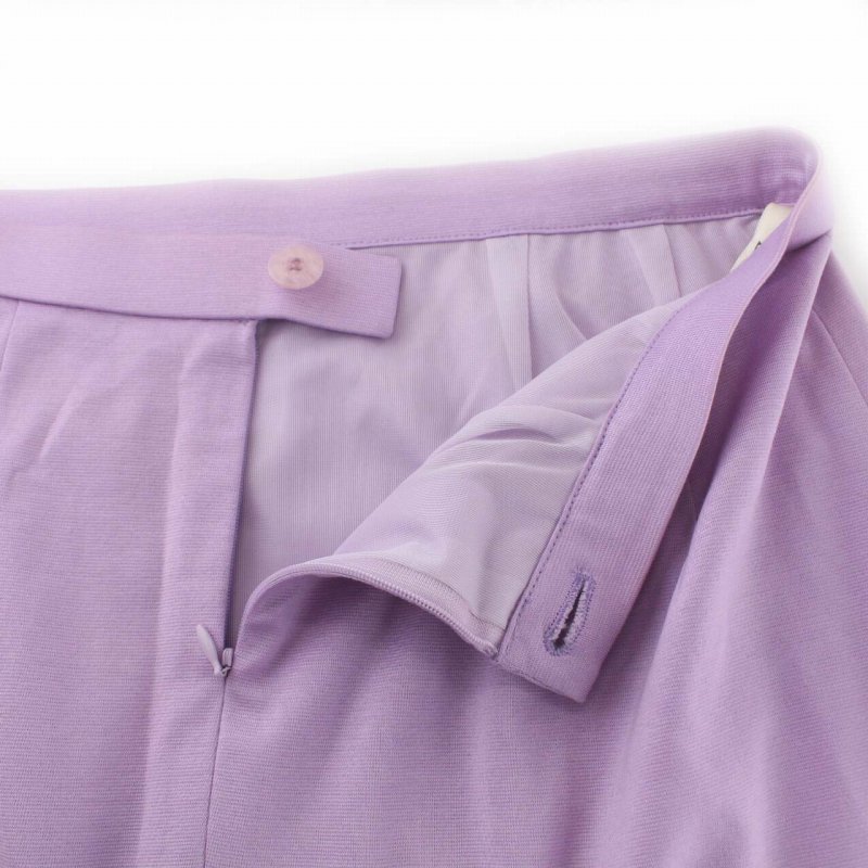 レオナール LEONARD FASHION タイトスカート ミモレ ロング 大きいサイズ 76 XL 紫 パープル_画像4