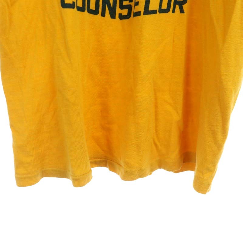 ラッセル RUSSELL 60S 70S ヴィンテージ 金タグ Tシャツ カットソー 半袖 プリント M 黄色 イエロー /AA ■OS ■GY01 レディース_画像5