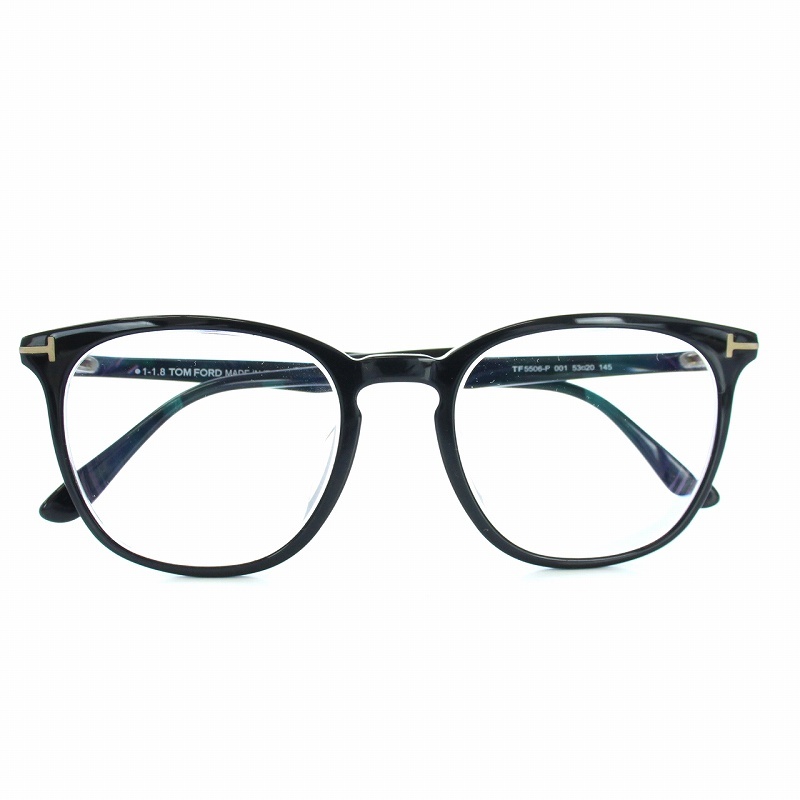 トムフォード TOM FORD 眼鏡 メガネ めがね 度入り 53□20 145 黒 ブラック クリア TF5506-F /TK メンズ