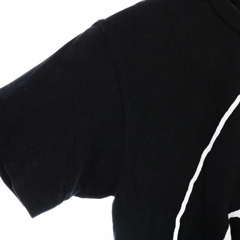 プレイコムデギャルソン PLAY COMME des GARCONS AD2021 Tシャツ カットソー コットン ロゴプリント 半袖 S 黒 ブラック /YI43 ■GY09 メン_画像4
