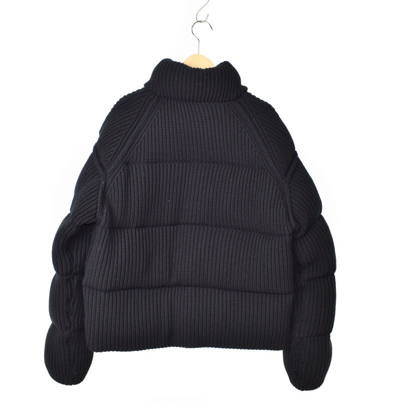 モンクレール MONCLER ×1017 ALYX 9SM アリクス 22年 Padded CARDIGAN パティド カーディガン ダウンジャケット ブラック 黒 S H209Y98000_画像2