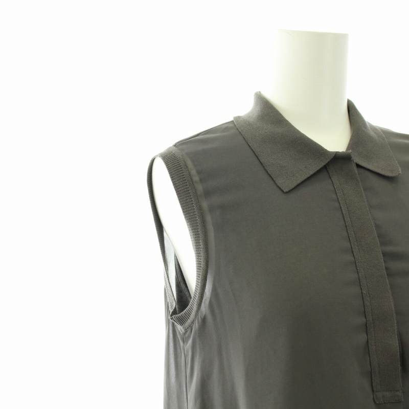 おすすめネット シフォンコンビスキッパー衿ワンピース 23SS ANAYI