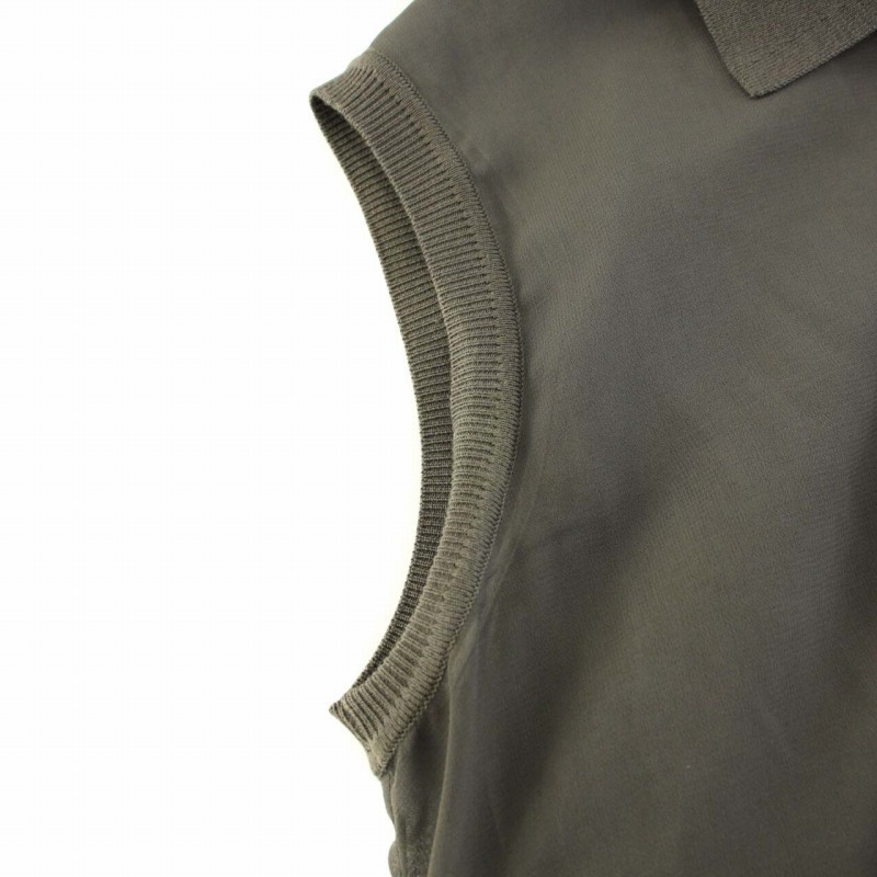 おすすめネット シフォンコンビスキッパー衿ワンピース 23SS ANAYI