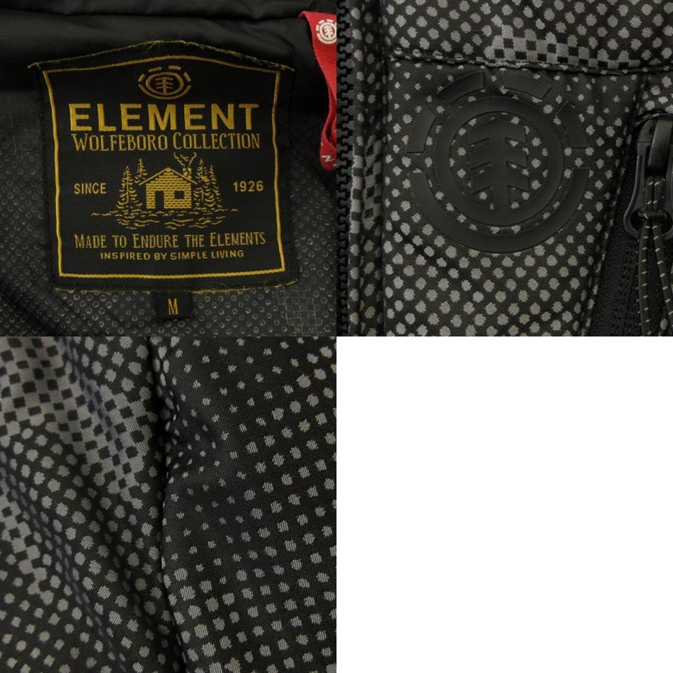 エレメント ELEMENT WOLFEBORO COLLECTION 中綿 ジャケット ブルゾン カモフラ 迷彩柄 軽量 黒 ブラック M アウター メンズ_画像8