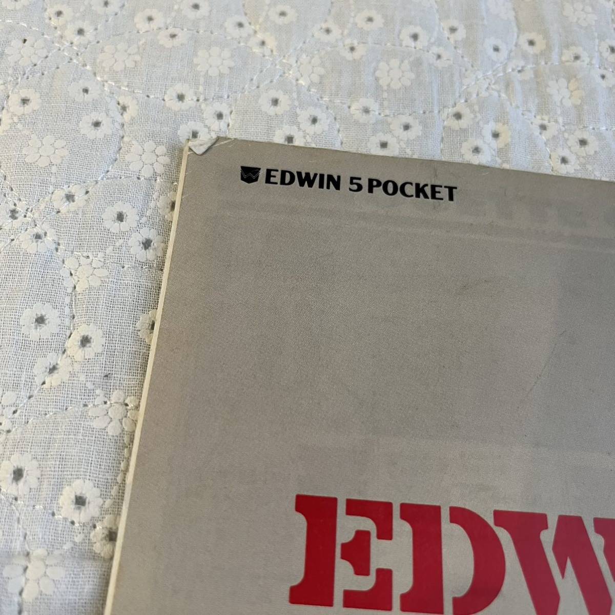 EDWIN 5 POCKET CATALOG \'90-91 autumn winter 1990 year jeans catalog Denim 90 period 90s Old Vintage 