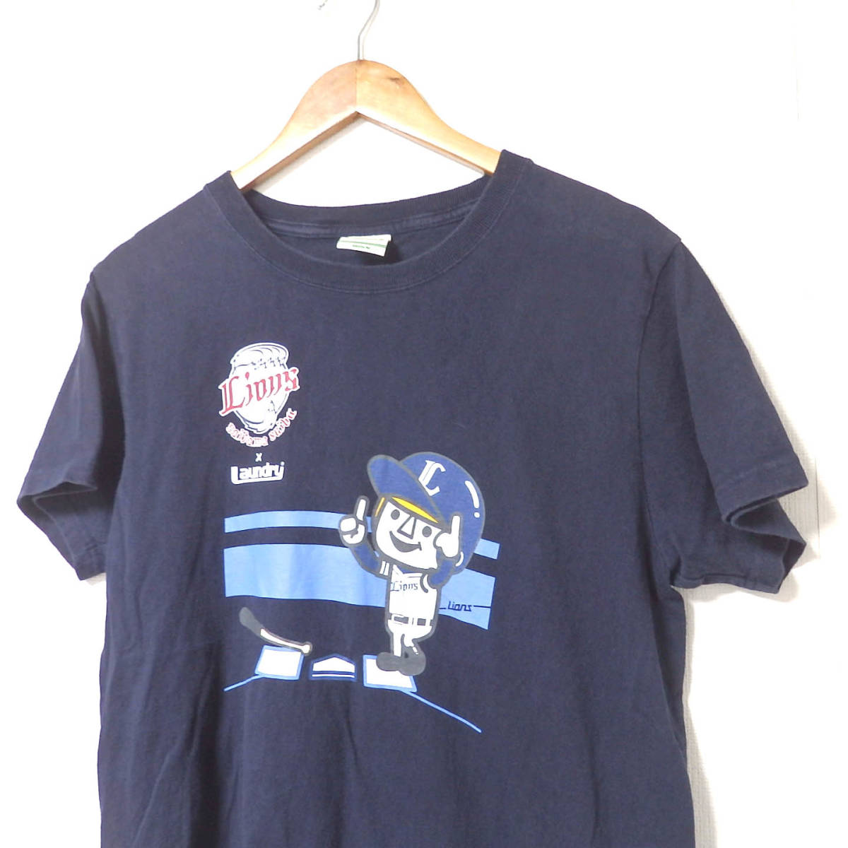 【送料無料】ランドリー×西武ライオンズTシャツ/MEJIA　Mサイズ　　LAUNDRY　エルネスト・メヒア　９９番_画像2