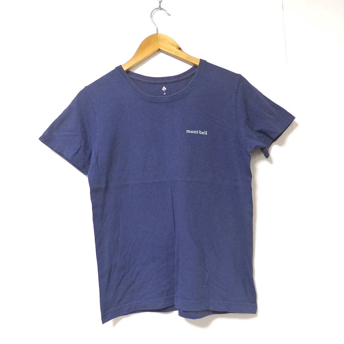 【送料無料】モンベルTシャツ/WOMEN’S　Mサイズ　紺色　コットン素材_画像4