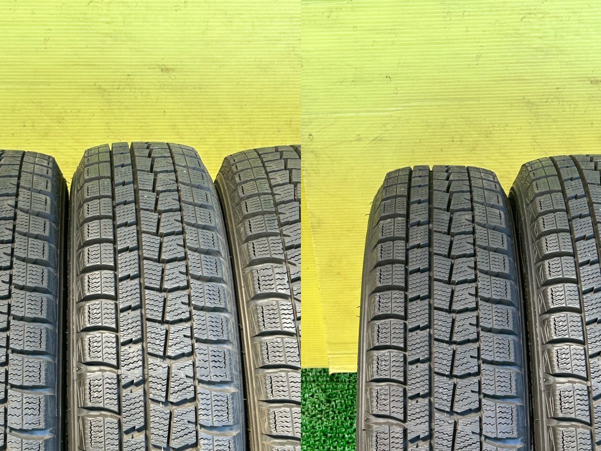 バリ山155/65R14 2018年スダットレス DUNLOP WINTER MAXX タイヤアルミセット 4穴 PCD100 ET+45 14×4.5J ハブ67mm_画像5