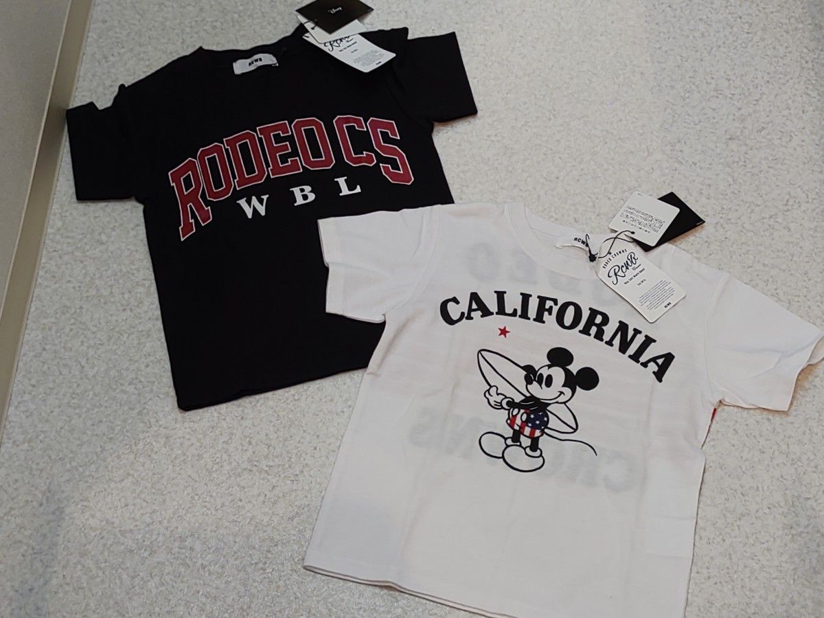 新品　ロデオ　RCWB  ミッキーコラボ　Tシャツ　二枚セット