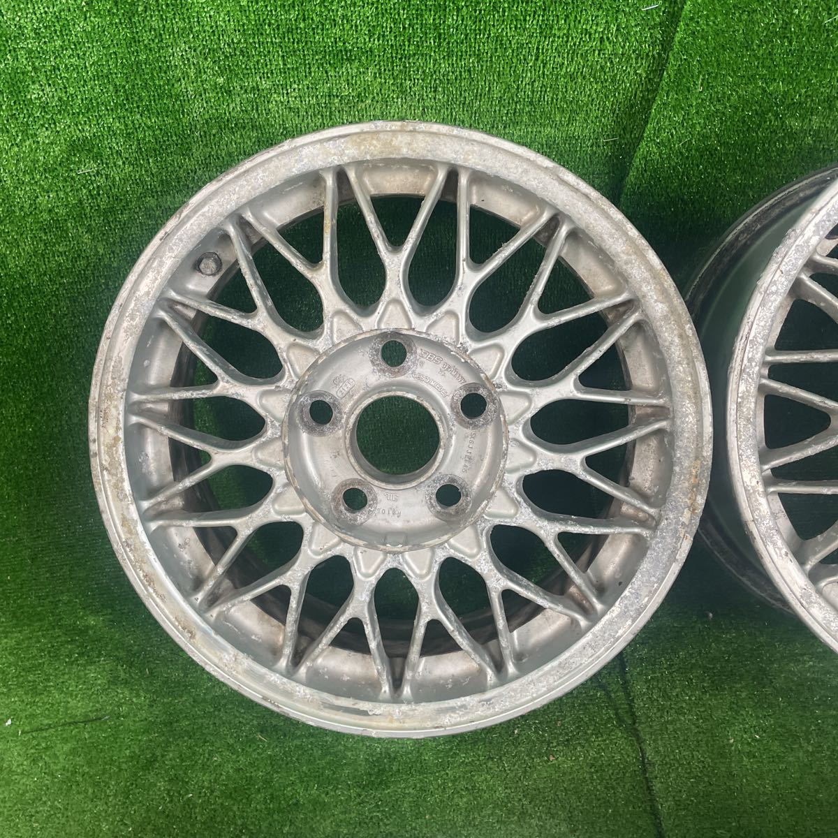 695.BBS RG105 TOYOTA 純正オプション 15×6J +45 114.3 5穴 4本 トヨタ 純正ホイール 希少 アルミホイール_画像5